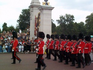 Gracey with the Royal Guard