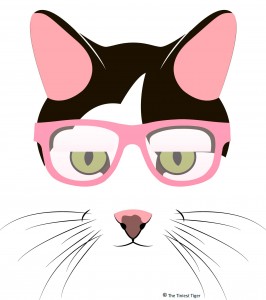 The Tiniest Tiger logo with glasses