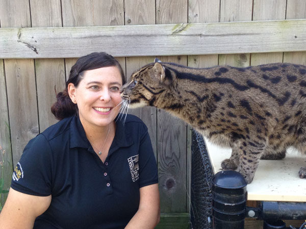 Linda and Minnow the fishing cat