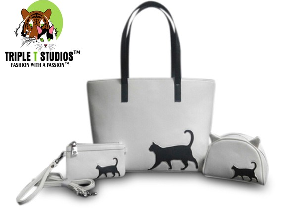 Triple T Studios Cat Walk Tote Trio