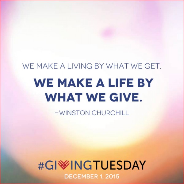 Churchill quote for Giving Thursday