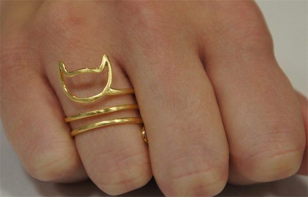 Gold Cat Tail Ring