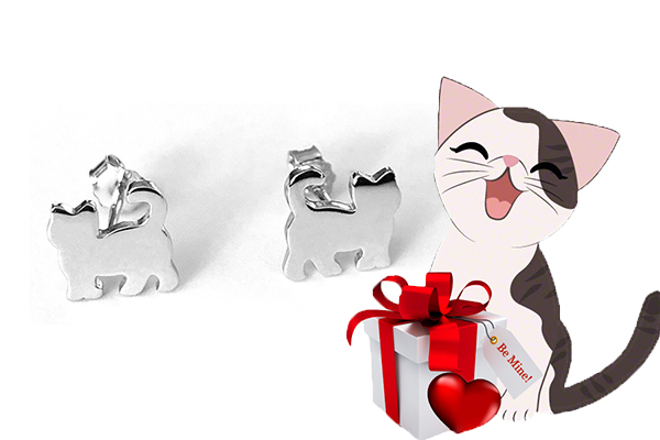 Shiny Happy Cat Earring Giveaway
