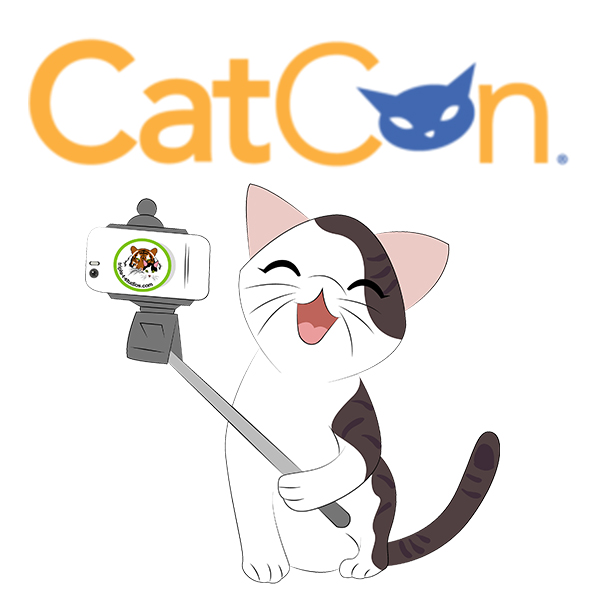 Cartoon Annie with CatCon logo