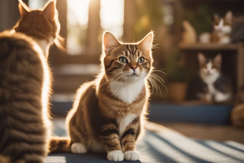 National Cat Day. AI Stock Image