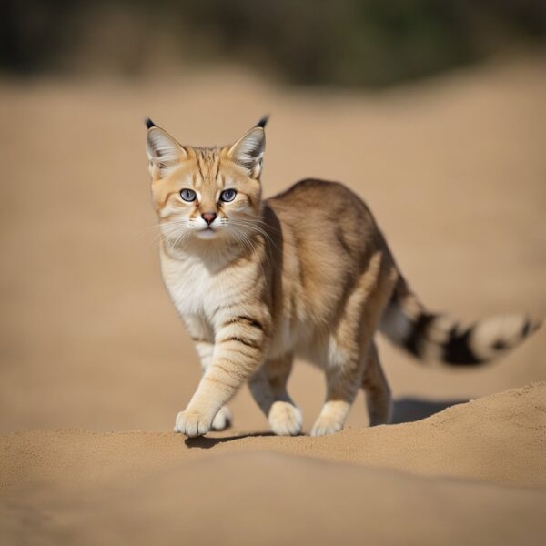 Sand Cat in the desert