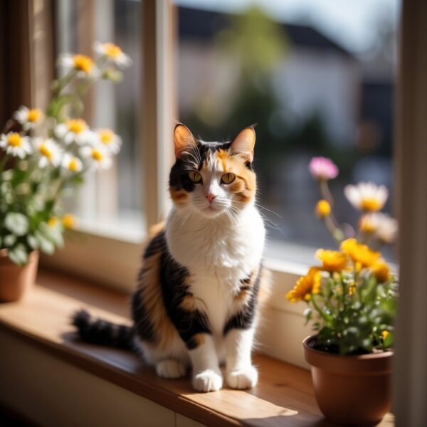 Calico Cat in window