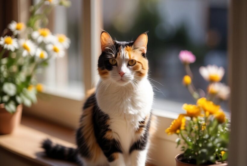 Calico Cat in window