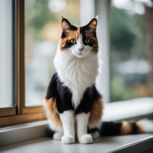 Calico Cat in Window