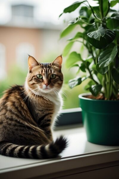 cat with green eyes