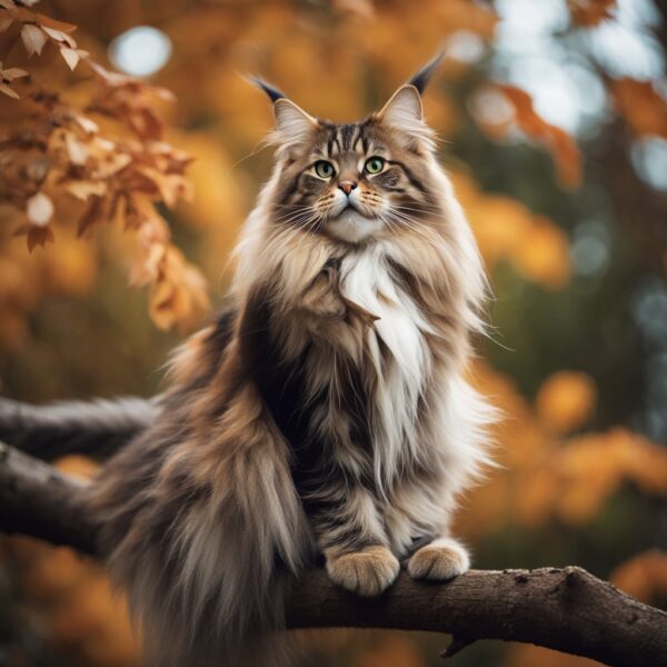 Main Coon Cat outside