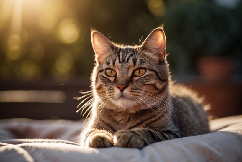 Cat at twilight