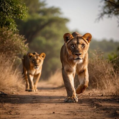 Asiatic Lions: Persian Lion of the Gir Forest