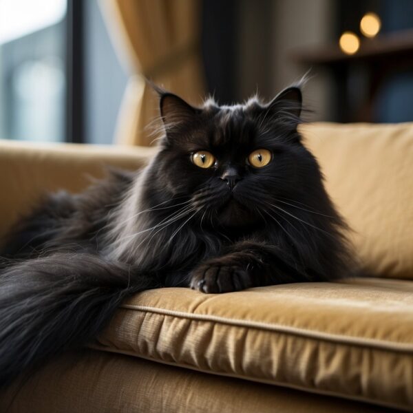 Black Persian Feline