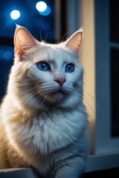 blue-eyed cat