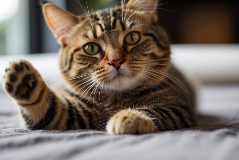 Cat exposes belly. Is this an invitation for a belly rub?