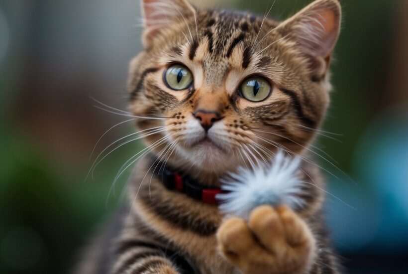 Feather toys for cats