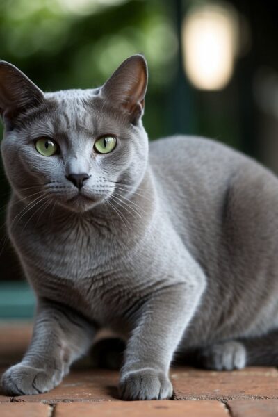 Korat Cat Beautiful Gray