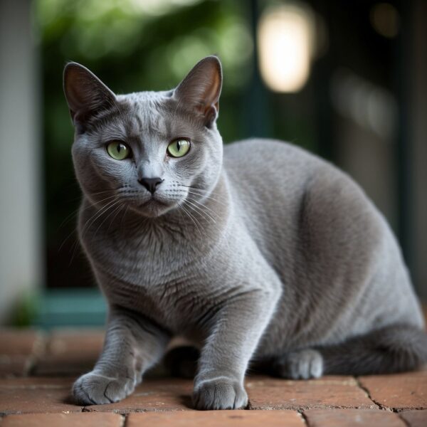 Korat Cat Beautiful Gray