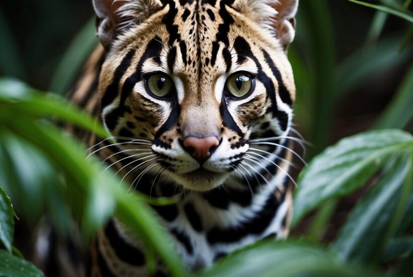 Ocelot in the jungle