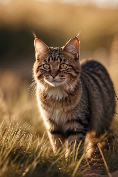 Pampas Cat in grass