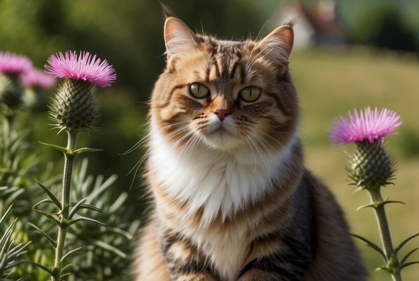 Scottish Cat in Field