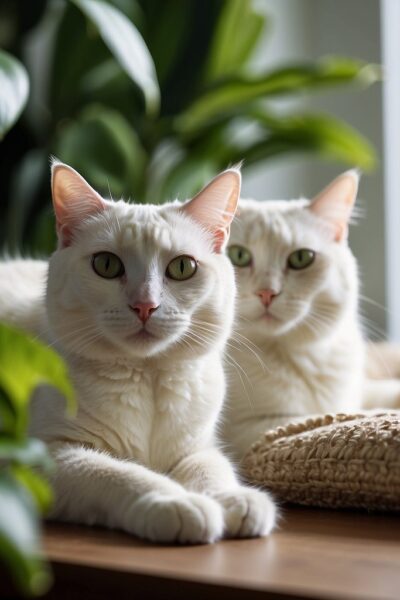 White cats