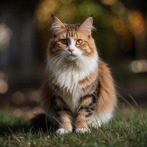 why cat's fur stands up