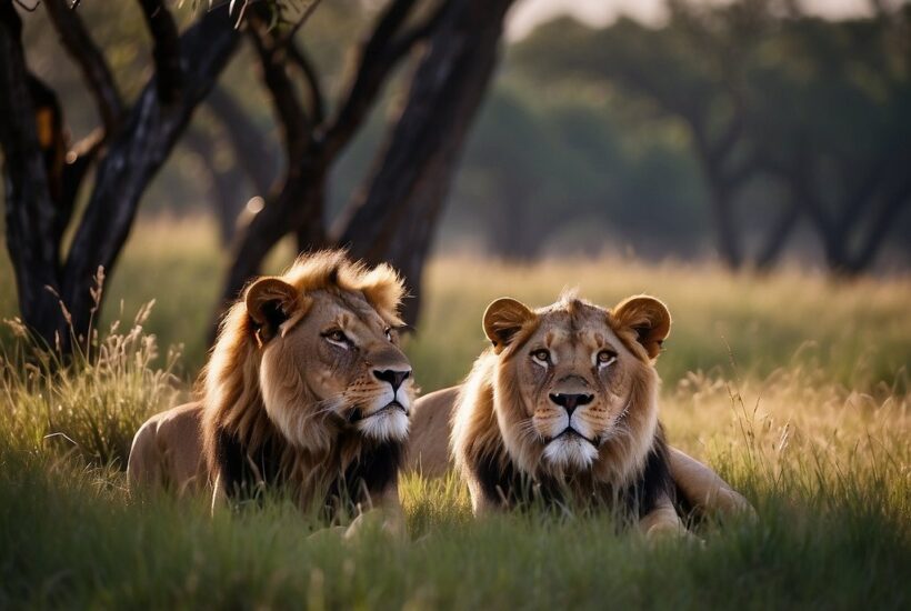 Two Males under tree