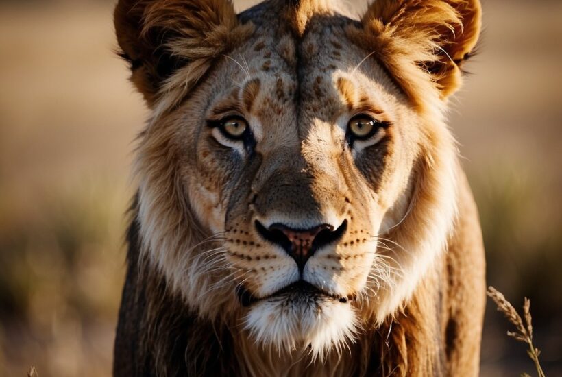 young lion with short mane