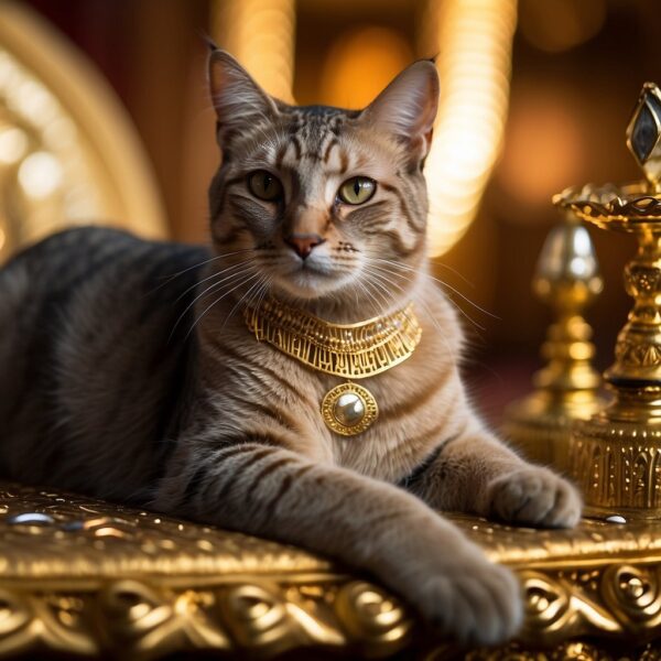 Cat with jewels