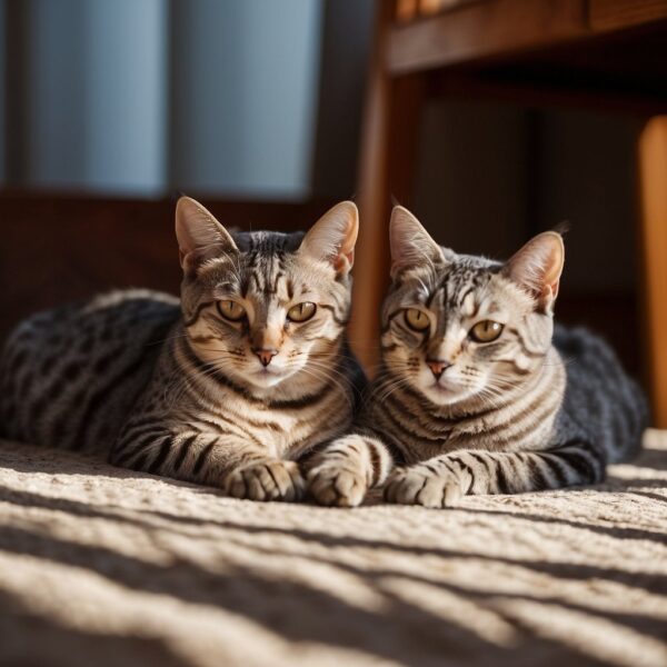 two kitties side-by-side
