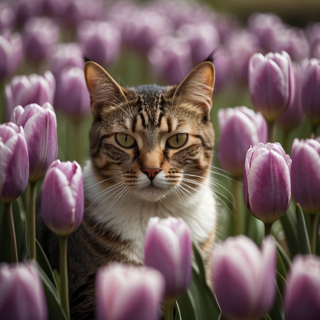 Tulips are Poisonous to Cats? The Tiniest Tiger