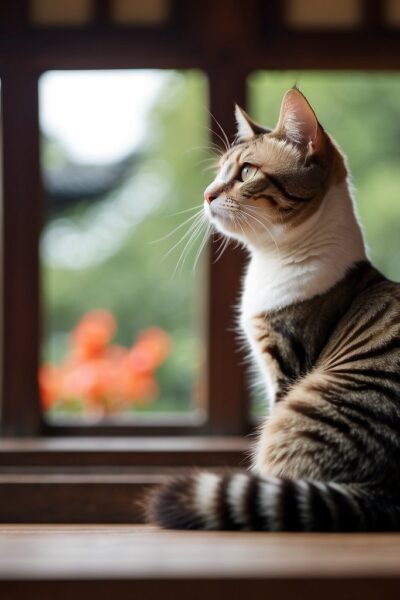Li Hua Cat in Window
