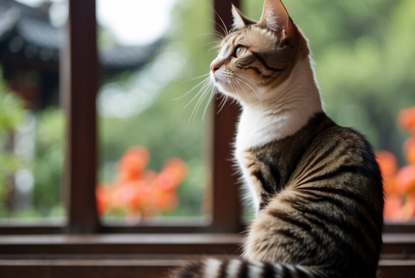 Li Hua Cat in Window