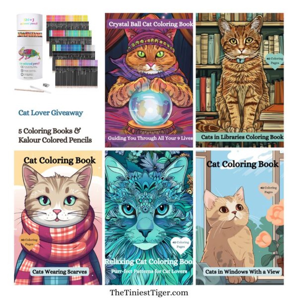 Cat Lover Coloring Book Giveaway