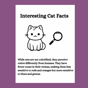 Interesting Cat Facts page