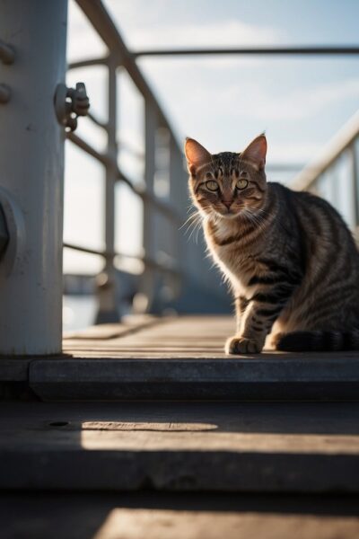 Cat on Navy ship