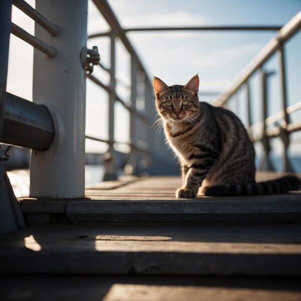 Cat on Navy ship