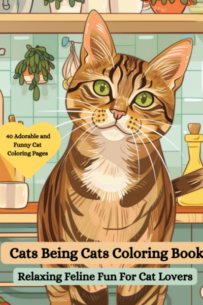 Adult Cat lover coloring book