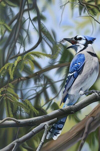 Why Birdsong makes us feel better. Blue Jay