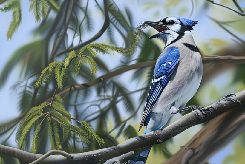 Why Birdsong makes us feel better. Blue Jay