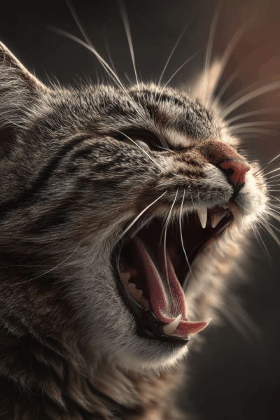 cat hissing
