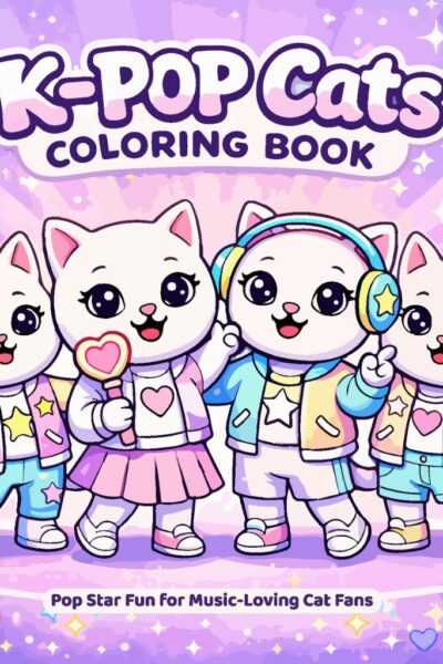 K-Pop Cat coloring book